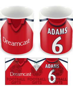 Arsenal Adams 6 Retro Home 2000 Shirt Mug Classic Kits