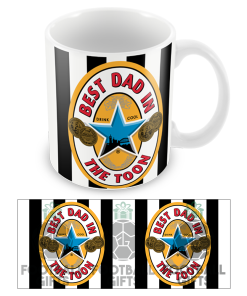 Best Dad In The Toon Newcastle Utd Retro Fathers Day Mug Cup