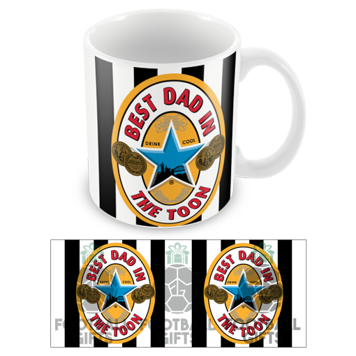 Best Dad In The Toon Newcastle Utd Retro Fathers Day Mug Cup