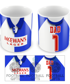 No.1 Dad Blackburn Retro Home 1995 Shirt Mug Fathers Day Classic Kits