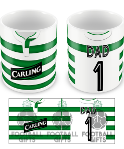 No.1 Dad Celtic Retro Home 2003 Shirt Mug Fathers Day Classic Kits