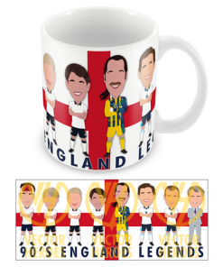 England Legends 1990s Mug Vector Heroes