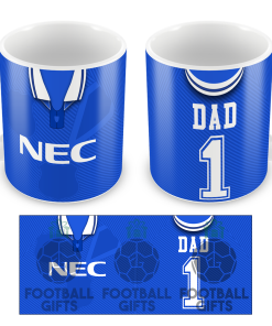 No.1 Dad Everton Retro Home 1994 Shirt Mug Fathers Day Classic Kits