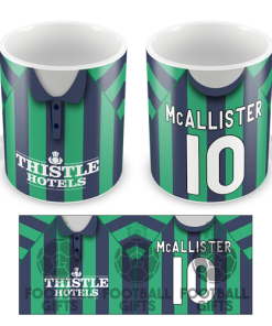 Leeds McAllister 10 Retro Away 1994 Shirt Mug Classic Kits