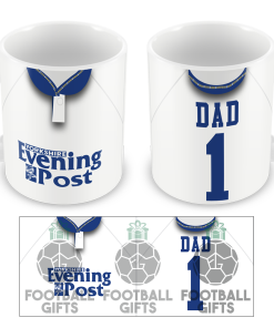 No.1 Dad Leeds Utd Retro Home 1992 Shirt Mug Fathers Day Classic Kits