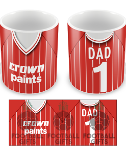 No.1 Dad Liverpool Retro Home 1984 Shirt Mug Fathers Day Classic Kits
