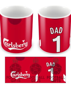 No.1 Dad Liverpool Retro Home 2005 Shirt Mug Fathers Day Classic Kits