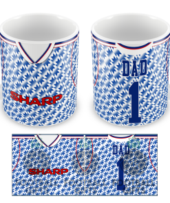 No.1 Dad Man Utd Retro Away 1992 Shirt Mug Fathers Day Classic Kits