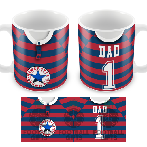 No.1 Dad Newcastle Retro Away 1995 Shirt Mug Fathers Day Classic Kits