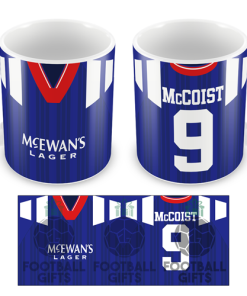 Rangers McCoist 9 Retro Home 1992 Shirt Mug Classic Kits