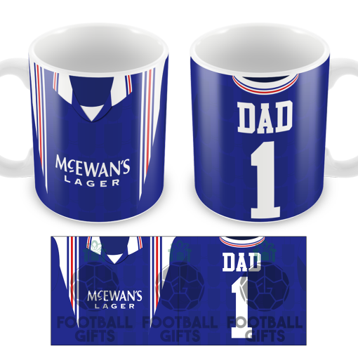 No.1 Dad Rangers Retro Home 1996 Shirt Mug Fathers Day Classic Kits