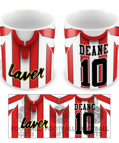 Sheffield Utd Deane 10 Retro Home 1992 Shirt Mug Classic Kits