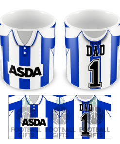 No.1 Dad Sheffield Wednesday Retro Home 1991 Shirt Mug Fathers Day Classic Kits