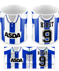 Sheffield Wednesday Hirst 9 Retro Home 1991 Shirt Mug Classic Kits