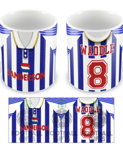 Sheffield Wednesday Waddle 8 Retro Home 1993 Shirt Mug Classic Kits