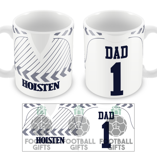 No.1 Dad Spurs Retro Home 1985 Shirt Mug Fathers Day Classic Kits