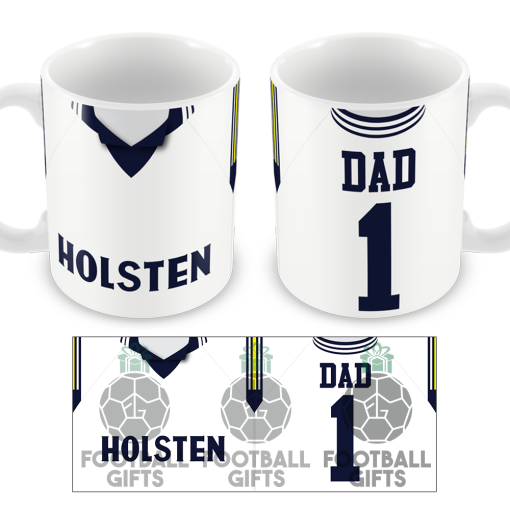 No.1 Dad Spurs Retro Home 1994 Shirt Mug Fathers Day Classic Kits