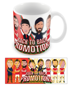 Wrexham Back To Back Promotions Mug Vector Heroes