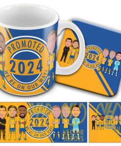 Mansfield Promoted 2024 Mug and Coaster Set Vector Heroes