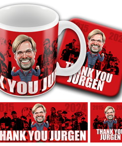 Thank You Jurgen Mug and Coaster Set The Football Artist