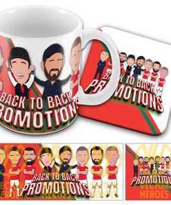 Wrexham Back To Back Promotions Mug and Coaster Set
