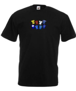 Chelsea Retro Kits Black T-Shirt Classic Kits