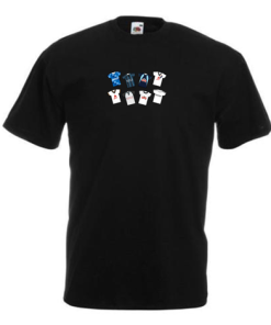 Derby Retro Kits Black T-Shirt Classic Kits