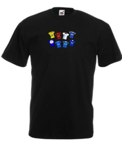 Everton Retro Kits Black T-Shirt Classic Kits