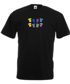 Newcastle Utd Retro Kits Black T-Shirt Classic Kits