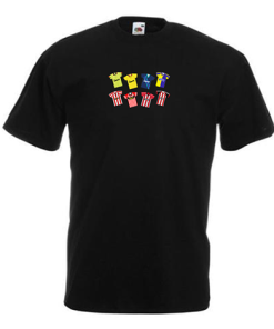 Sheffield Utd Retro Kits Black T-Shirt Classic Kits