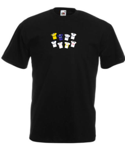 Spurs Retro Kits Black T-Shirt Classic Kits