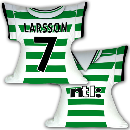 Celtic Home 2002 Retro Shirt Cushion Larsson 7
