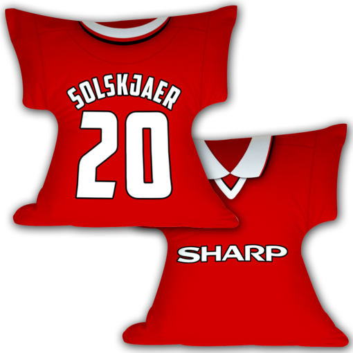 Man Utd Home 1999 Retro Shirt Cushion Solskjaer 20
