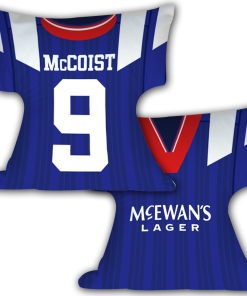 Rangers Home 1992 Retro Shirt Cushion McCoist 9