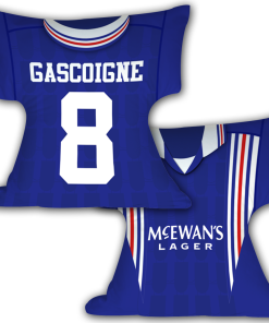 Rangers Home 1996 Retro Shirt Cushion Gascoigne 8