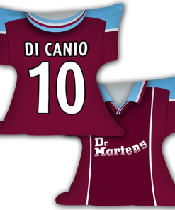 West Ham Home 1999 Retro Shirt Cushion Di Canio 10