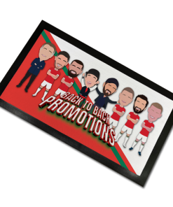 Wrexham Back To Back Promotions Bar Runner Mat Vector Heroes