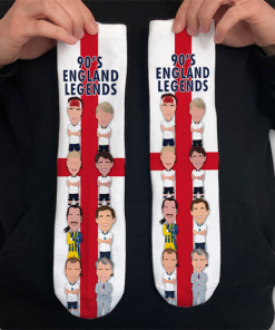 England Legends 1990s Socks Vector Heroes