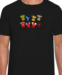 Arsenal Retro Kits Black T-Shirt Classic Kits