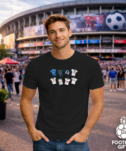 Alternative view of Derby County Retro Kits Black T-Shirt Classic Kits