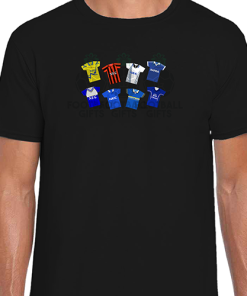 Everton Retro Kits Black T-Shirt Classic Kits