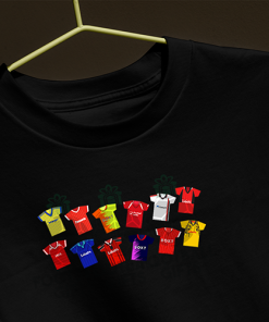 Forest Retro Kits Black T-Shirt Classic Kits - Image 3