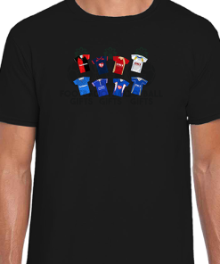 Portsmouth Retro Kits Black T-Shirt Classic Kits