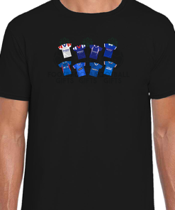 Rangers Retro Kits Black T-Shirt Classic Kits