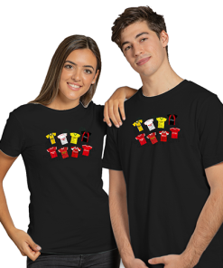 Wrexham Retro Kits Black T-Shirt Classic Kits - Image 4
