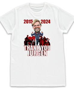 Thank You Jurgen White T-Shirt The Football Artist