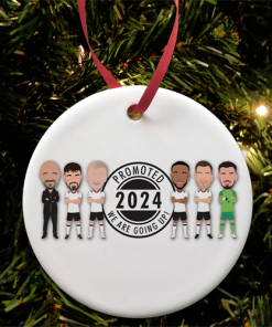 Derby Promoted 2024 Christmas Tree Decoration Vector Heroes