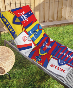 Crystal Palace Classic Kits Montage Retro Shirt Beach Towel