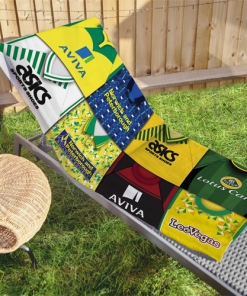 Norwich Classic Kits Montage Retro Shirt Beach Towel