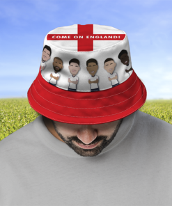 England Come On England Vector Heroes Bucket Hat Euro 2024